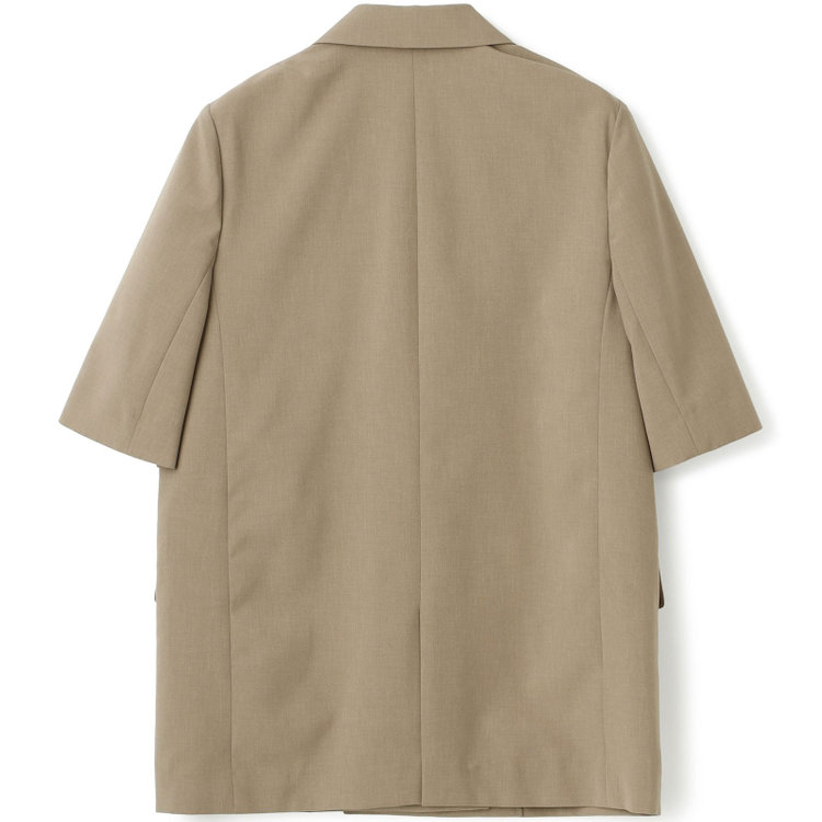 シルバーライン 【RELAX WIDE】【春夏】 2釦1掛けダブルジャケットワイドパンツスーツ/ベージュ/4S SUSTAINABILITY&ECOLOGY FABRIC/※パンツ裾上げ済仕様 茶中間