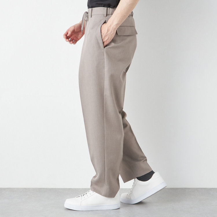ブラックライン 「TailoredCasual」【春夏】バレルパンツ/ブラウン/※裾上げ済仕様 その他