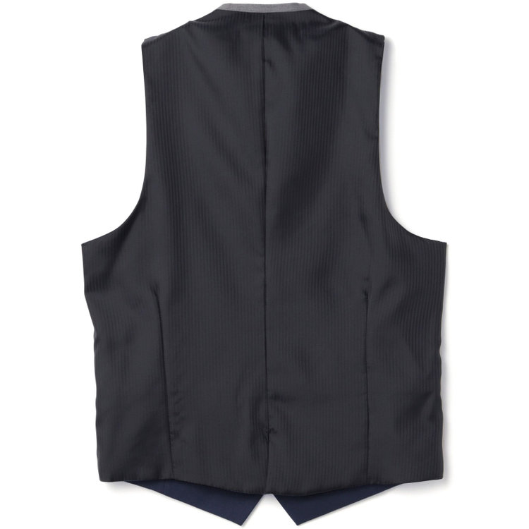 ブラックライン 【SLIM TAPERED_2】【年間】2釦シングルリバーシブルスリーピーススーツ 0タック/ネイビー/NEW ZEALAND WOOL MIX/※裾上げ必要 紺中間