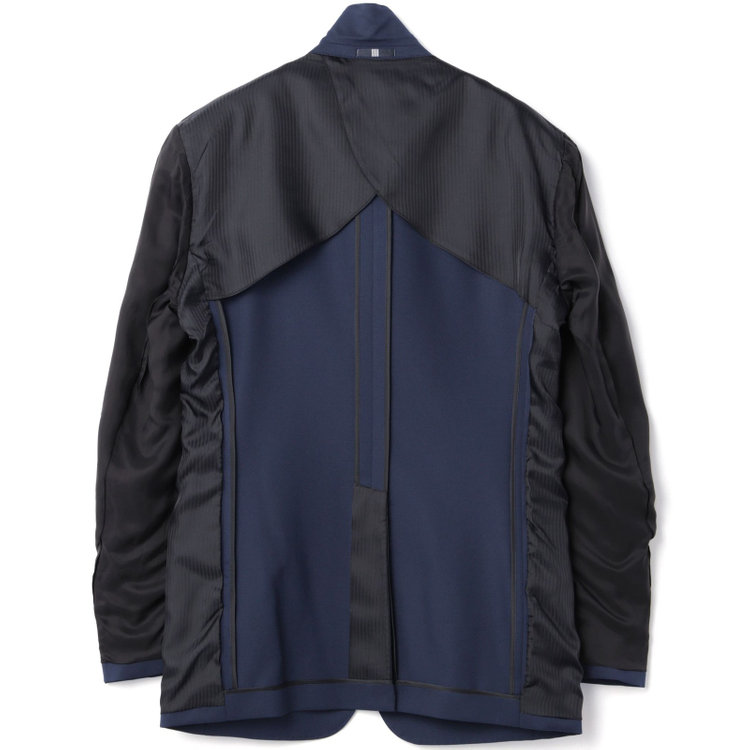 ブラックライン 【SLIM TAPERED_2】【年間】2釦シングルリバーシブルスリーピーススーツ 0タック/ネイビー/NEW ZEALAND WOOL MIX/※裾上げ必要 紺中間