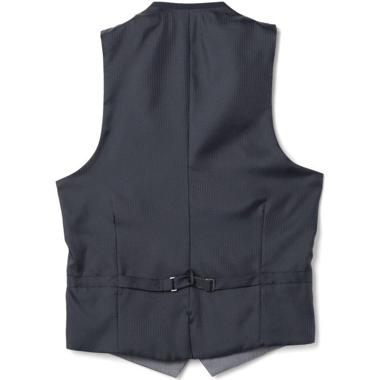 ブラックライン 【SLIM TAPERED_2】【年間】2釦シングルリバーシブルスリーピーススーツ 0タック/ネイビー/NEW ZEALAND WOOL MIX/※裾上げ必要 紺中間