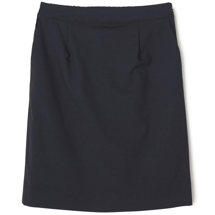 ブラックライン 【就活.】【年間】【BL】タイトスカート/ネイビー/ウエストシャーリング/ウォッシャブル＆ストレッチ 紺中間