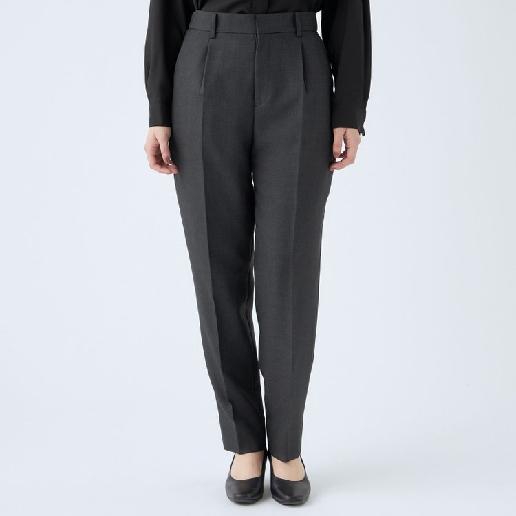 シルバーライン 【RELAX TAPERED_2】【秋冬】1釦シングルテーパードパンツスーツ/ネイビー/ウォッシャブル/4S SUSTAINABILITY&ECOLOGY FABRIC/※パンツ裾上げ済仕様 紺中間