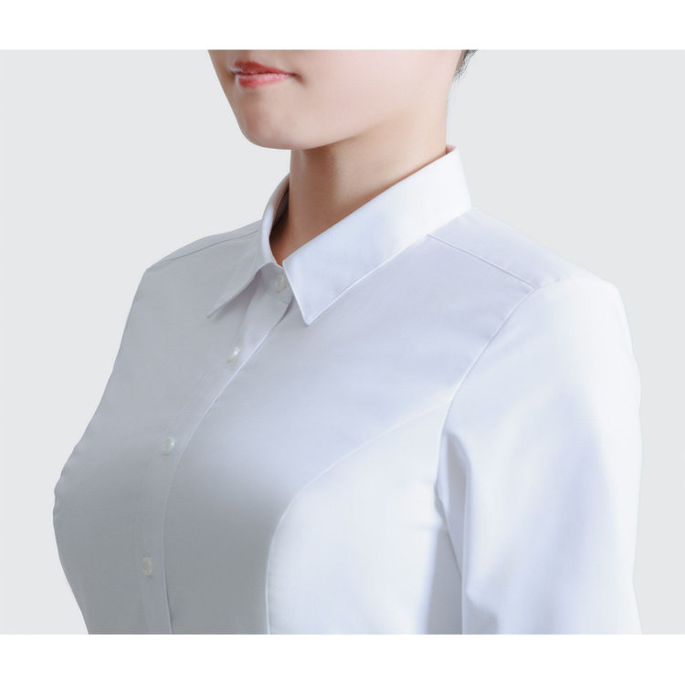 スーツセレクト 【SUIT SELECT×overE/長袖】レギュラーカラーブラウス/ホワイト/形態安定 ホワイト系(白)