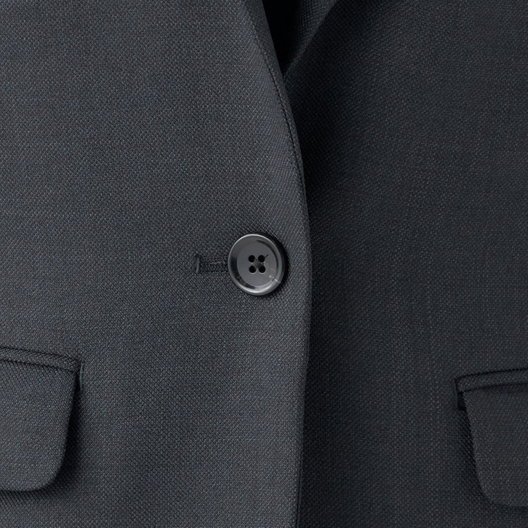 シルバーライン 【RELAX TAPERED_2】【秋冬】1釦シングルテーパードパンツスーツ/ネイビー/ウォッシャブル/4S SUSTAINABILITY&ECOLOGY FABRIC/※パンツ裾上げ済仕様 紺中間