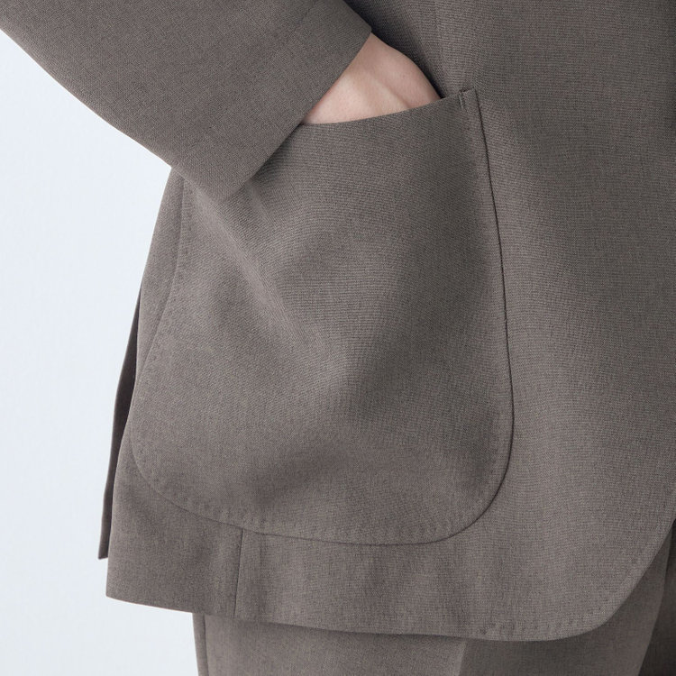 シルバーライン 【RBC】【春夏】3釦段返りジャケット/グレー/パッチポケット/4S SUSTAINABILITY&ECOLOGY FABRIC グレー中間