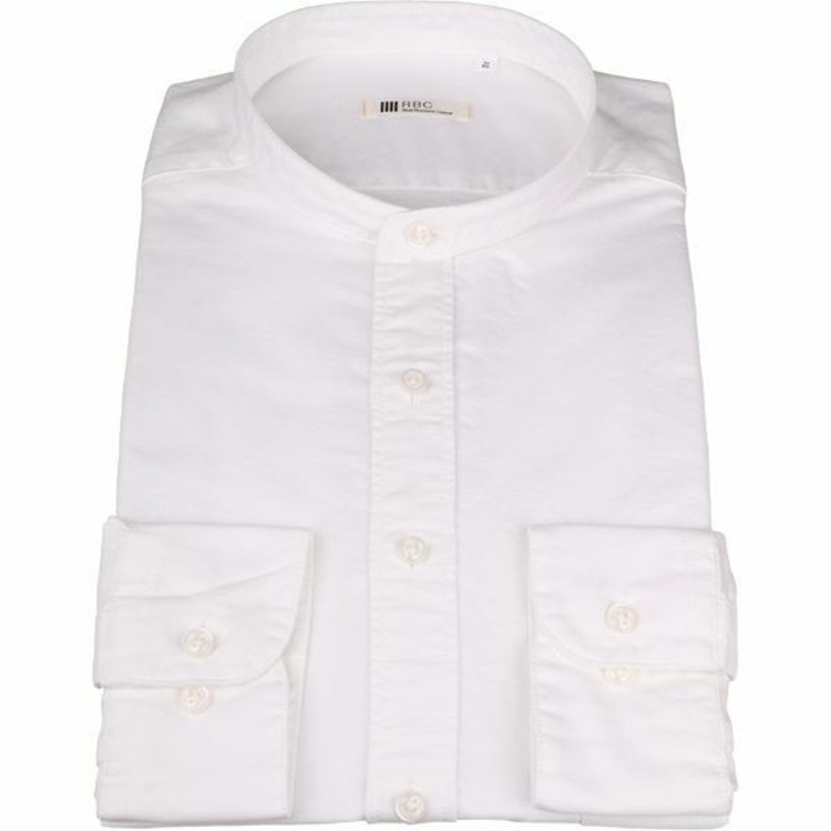 スーツセレクト 【WEB限定/OUTLET】【RBC】バンドカラードレスワイシャツ/ホワイト ホワイト系(白)