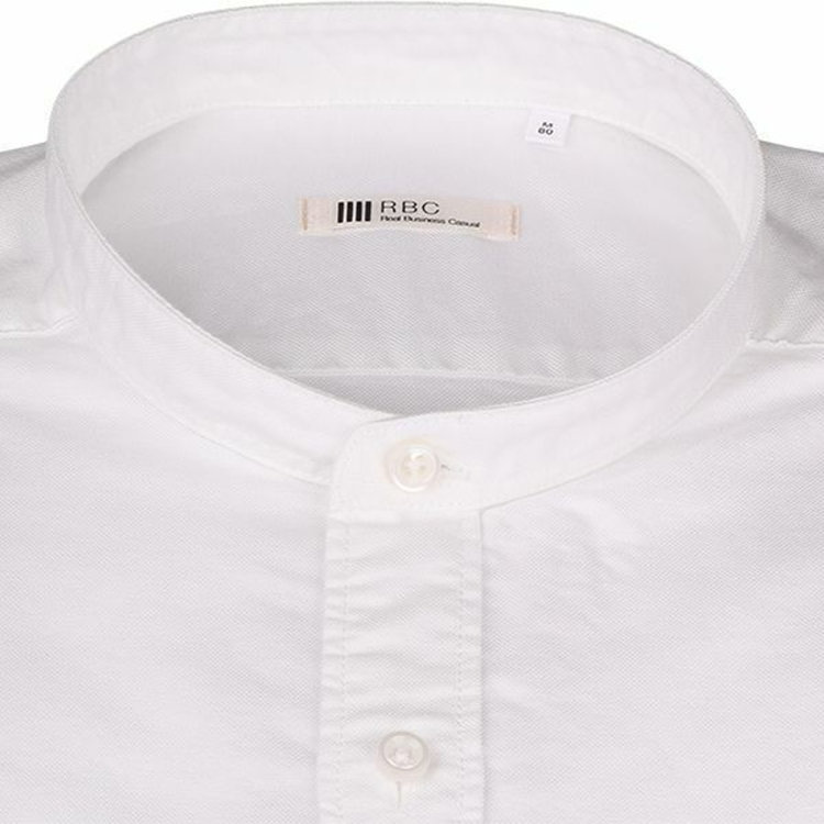 スーツセレクト 【WEB限定/OUTLET】【RBC】バンドカラードレスワイシャツ/ホワイト ホワイト系(白)