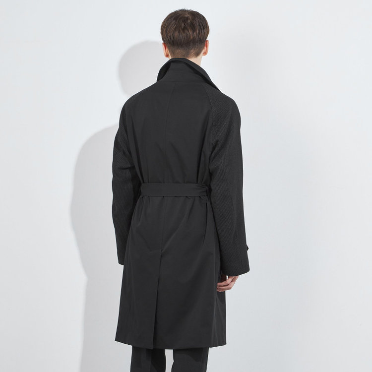 ブラックライン 【BL】コンビネーションダブルトレンチコート/ブラック 黒