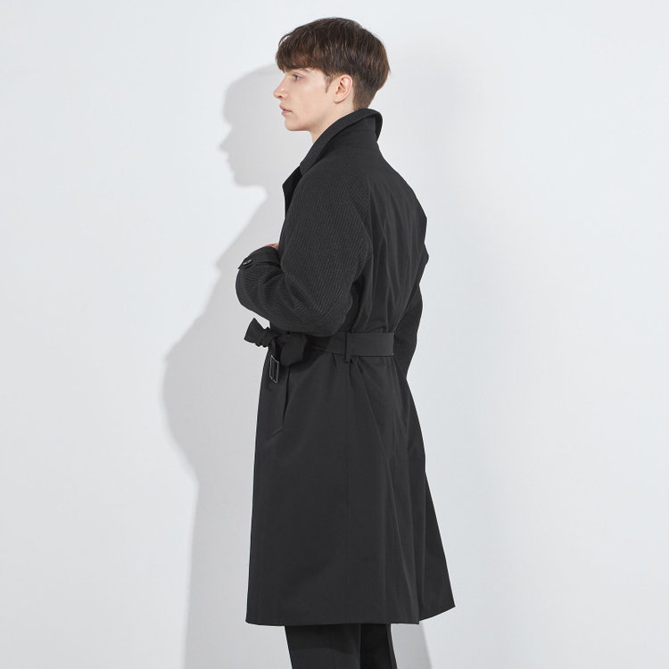 ブラックライン 【BL】コンビネーションダブルトレンチコート/ブラック 黒