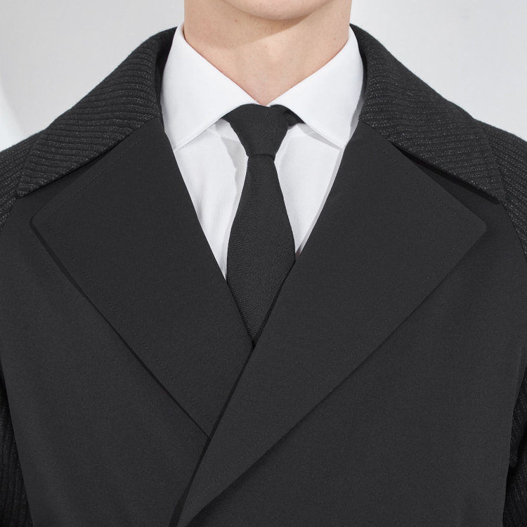 ブラックライン 【BL】コンビネーションダブルトレンチコート/ブラック 黒