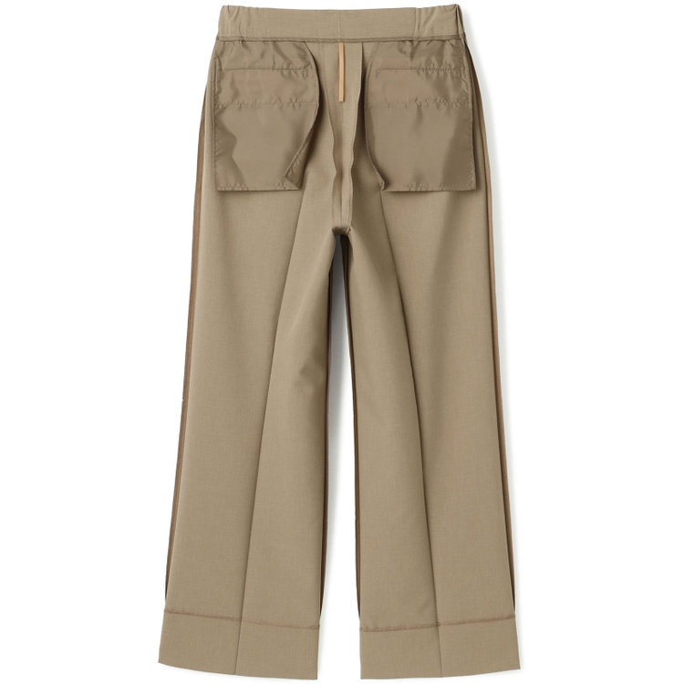 シルバーライン 【RELAX WIDE】【春夏】 2釦1掛けダブルジャケットワイドパンツスーツ/ベージュ/4S SUSTAINABILITY&ECOLOGY FABRIC/※パンツ裾上げ済仕様 茶中間