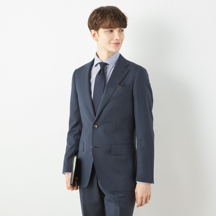 CLASSICO TAPERED】【秋冬】2釦シングルスーツ 1タック/ネイビー