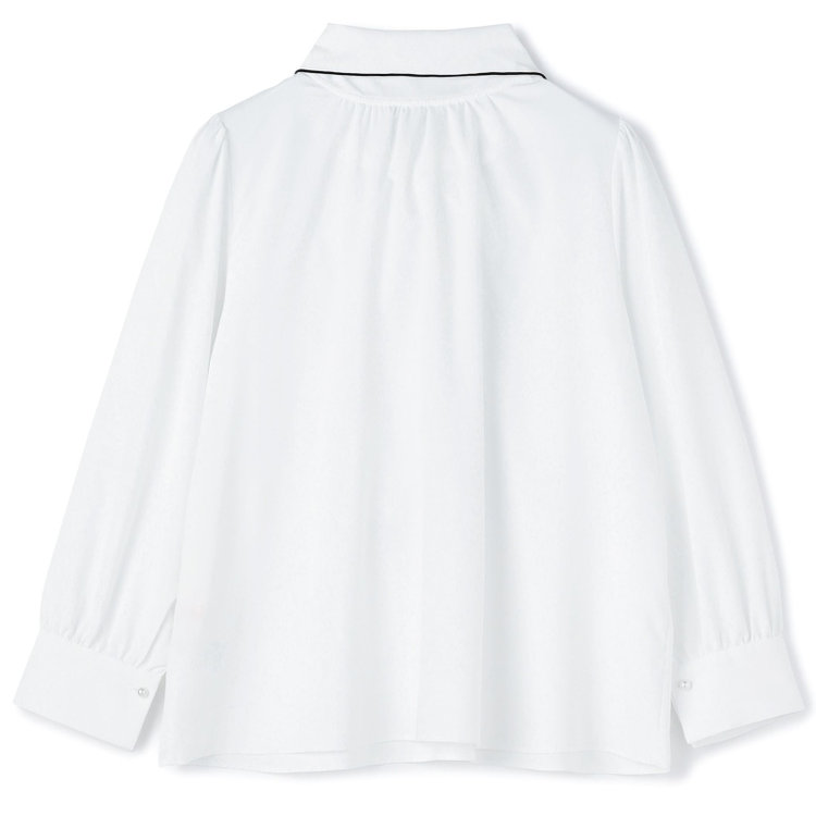 スーツセレクト 【SUIT SELECT×Samantha Thavasa】【長袖】前後2WAYボウタイブラウス/ホワイト/「ウォッシャブル可能」「2WAYストレッチ」「防シワ」「UV加工」「接触冷感」「透け軽減」 白