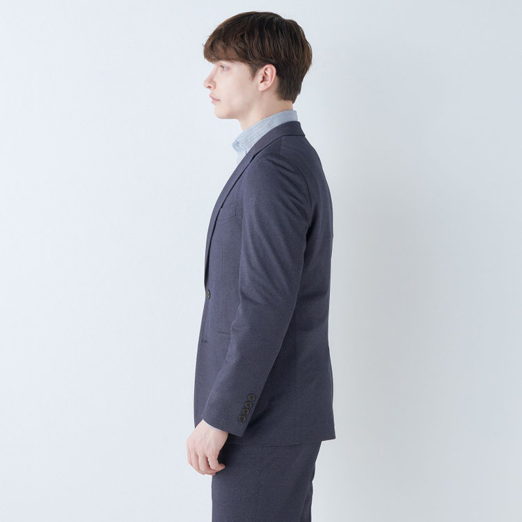 シルバーライン 【発送在庫あり】【CLASSICO TAPERED】【春夏】2釦シングルジャケット/ネイビー/パッチポケット/4S SUSTAINABILITY&ECOLOGY FABRIC 紺濃色