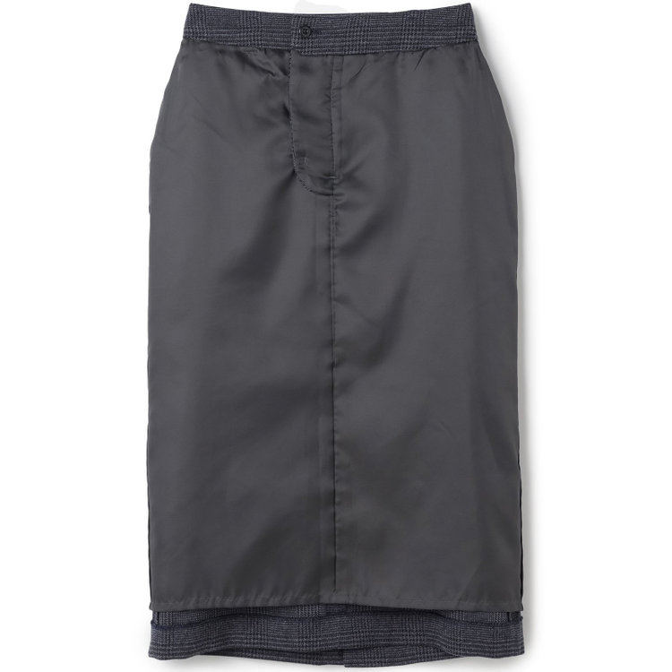 シルバーライン 【SL】【秋冬】2釦シングルスカートスーツ/ブルー＆ネイビー×グレンチェック/ウォッシャブル 紺淡色