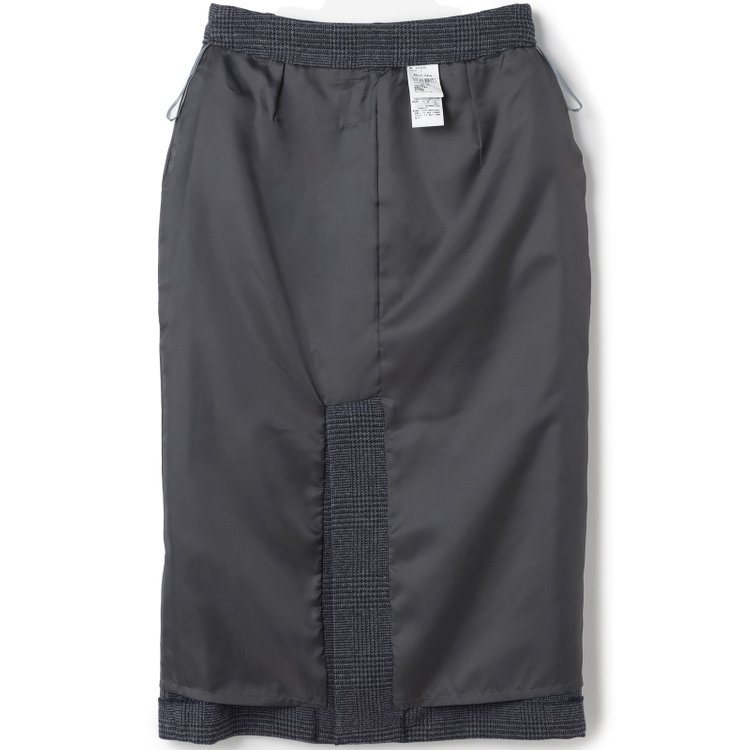 シルバーライン 【SL】【秋冬】2釦シングルスカートスーツ/ブルー＆ネイビー×グレンチェック/ウォッシャブル 紺淡色