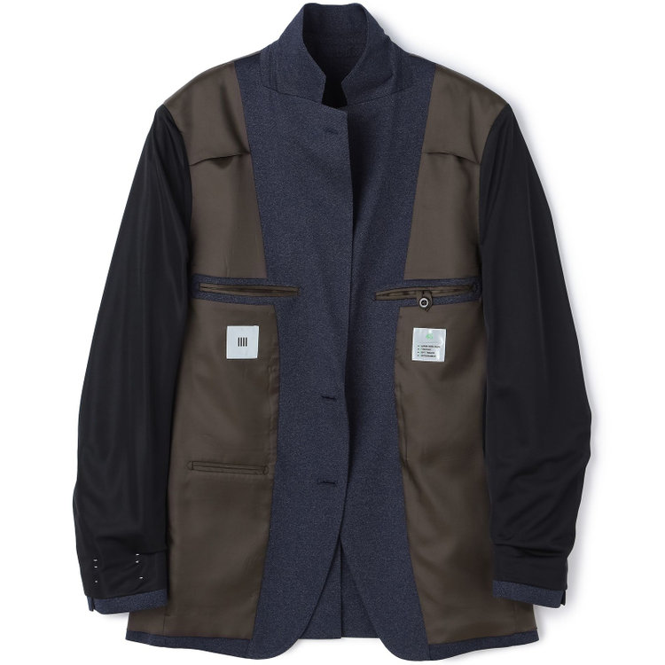 シルバーライン 【発送在庫あり】【CLASSICO TAPERED】【春夏】2釦シングルジャケット/ネイビー/パッチポケット/4S SUSTAINABILITY&ECOLOGY FABRIC 紺濃色