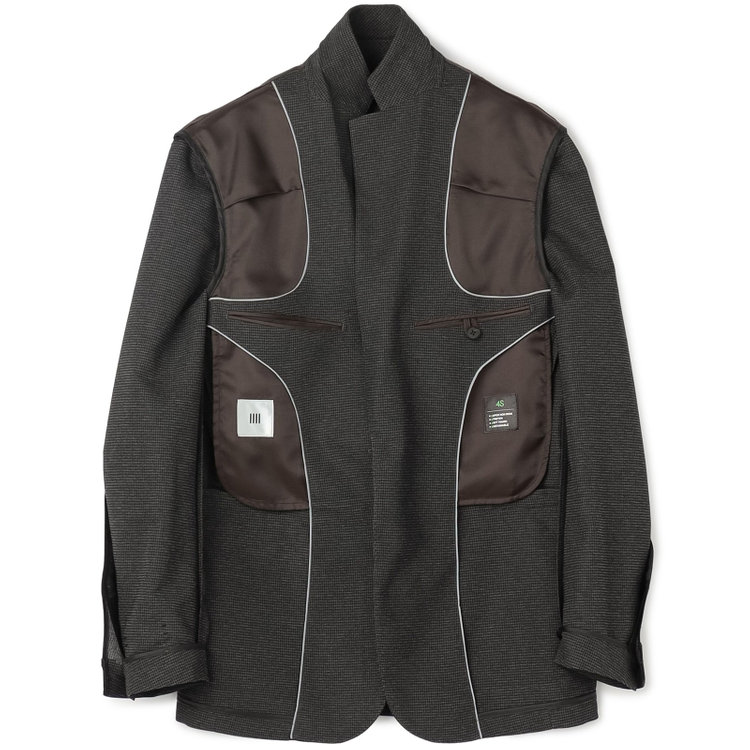 シルバーライン 【発送在庫あり】【RBC】【春夏】ポリエステル2釦ジャケット/グレー×チェック/4S SUSTAINABILITY&ECOLOGY FABRIC グレー濃色