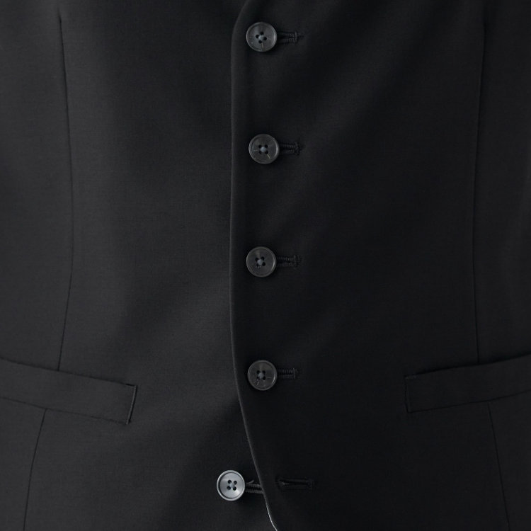 ブラックライン 【BL】【年間】リバーシブルジレ(ベスト)/ブラック×ソリッド＆グレー×ソリッド 黒