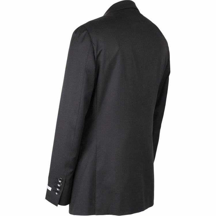 スーツセレクト 【WEB限定/OUTLET】【CLASSICO TAPERED】【秋冬】2釦シングルスーツ 1タック/ブラック×ソリッド グレー系(灰)