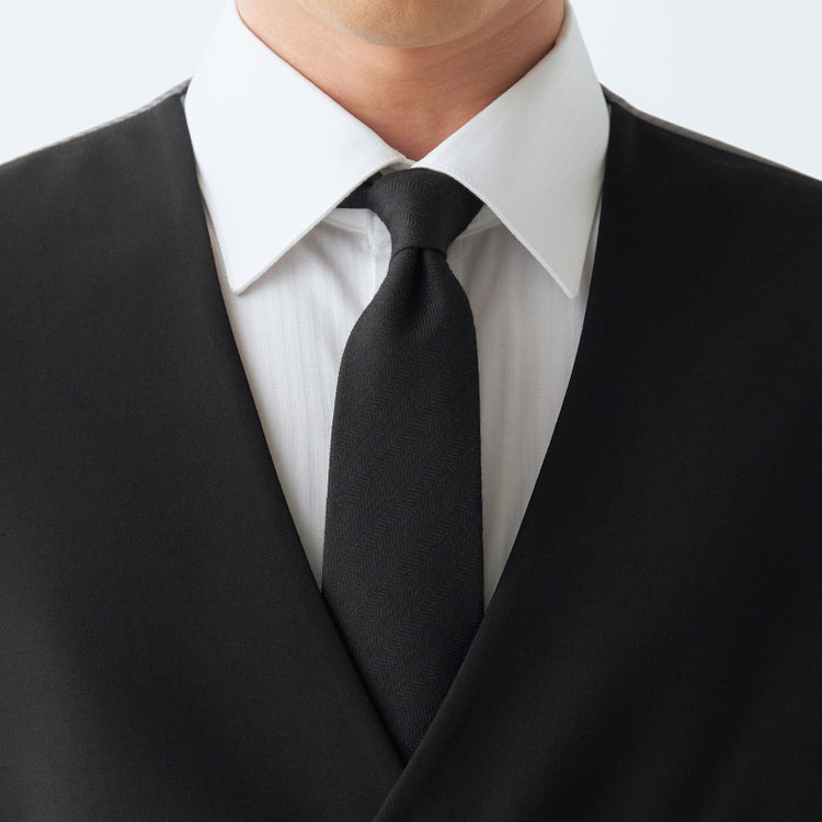 ブラックライン 【BL】【年間】リバーシブルジレ(ベスト)/ブラック×ソリッド＆グレー×ソリッド 黒