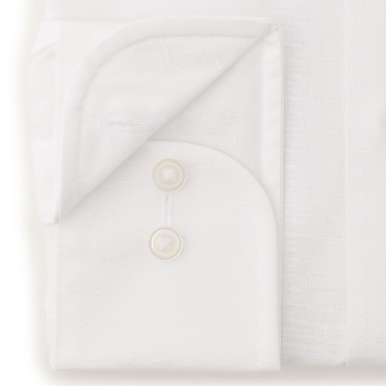 シルバーライン 【SILVER LINE】【形態安定】ワイドカラーワイシャツ/ホワイト 白