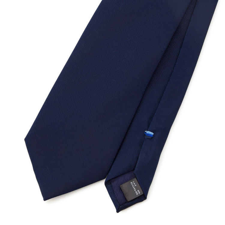 シルバーライン 【SILVER LINE】シルクブレンドソリッド系ネクタイ 8.0cm幅/ネイビー その他