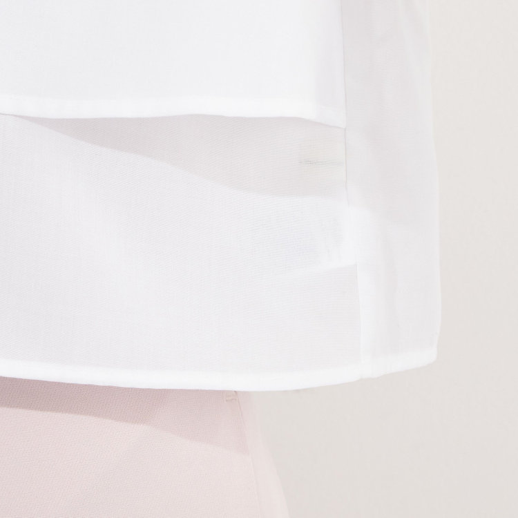 サマンサ 【SUIT SELECT×Samantha Thavasa】【長袖】パールボタウンブラウス/オフホワイト オフホワイト