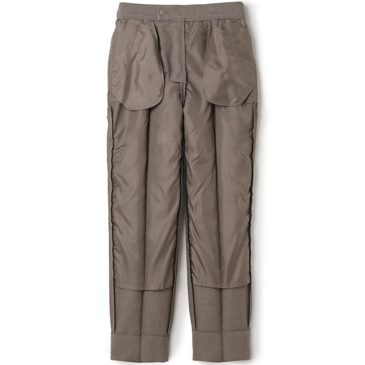 シルバーライン 【RELAX TAPERED_2】【秋冬】1釦シングルテーパードパンツスーツ/グレイッシュモカ/ウォッシャブル/4S SUSTAINABILITY&ECOLOGY FABRIC/※パンツ裾上げ済仕様 茶淡色