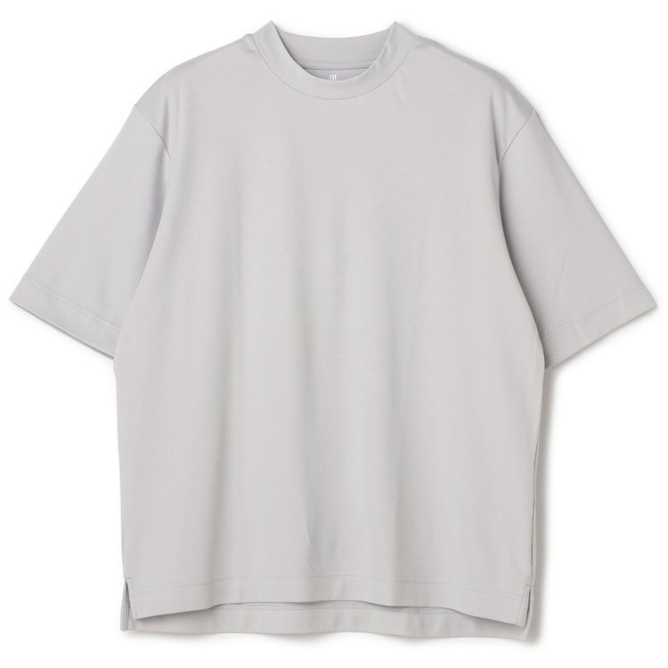新品未使用、45R コサージュの長袖Tシャツ　ベージュ　シルク混 セール】Tシャツ 長袖 レディース オーバーサイズ 春 秋 ロング