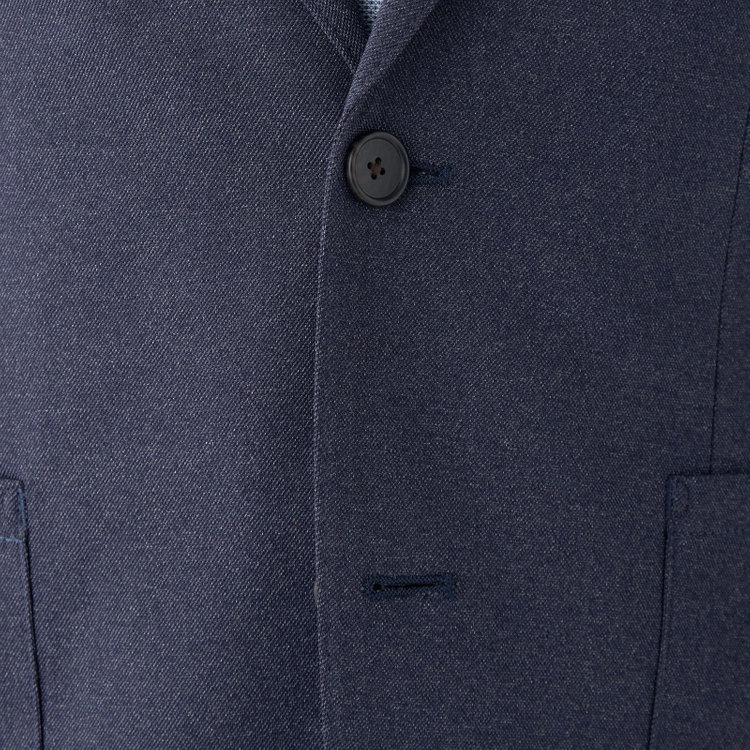 シルバーライン 【発送在庫あり】【CLASSICO TAPERED】【春夏】2釦シングルジャケット/ネイビー/パッチポケット/4S SUSTAINABILITY&ECOLOGY FABRIC 紺濃色
