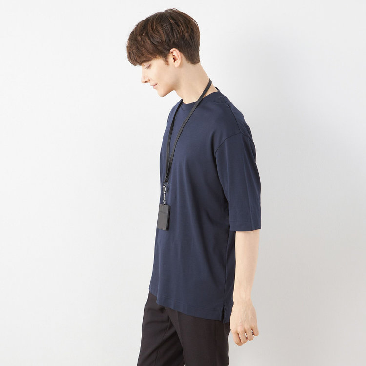 シルバーライン 【スーツ屋が作った】BIZ Tシャツ/ネイビー 青濃色