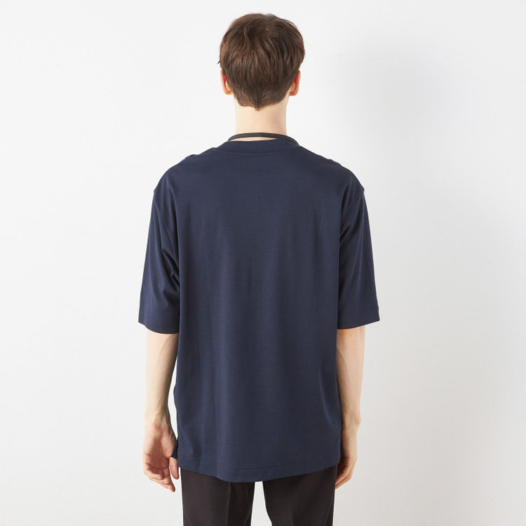 シルバーライン 【スーツ屋が作った】BIZ Tシャツ/ネイビー 青濃色