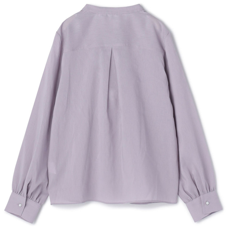 シルバーライン 【SL/長袖】バンドカラー比翼仕様/パープル/「ストレッチ」「通気性」「吸水・速乾」 紫淡色