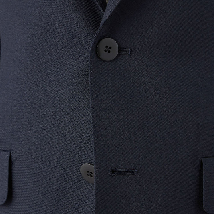 ソノタ 【BLACK LINE】2釦シングルジャケット/ネイビー/NEW ZEALAND WOOL MIX 紺中間