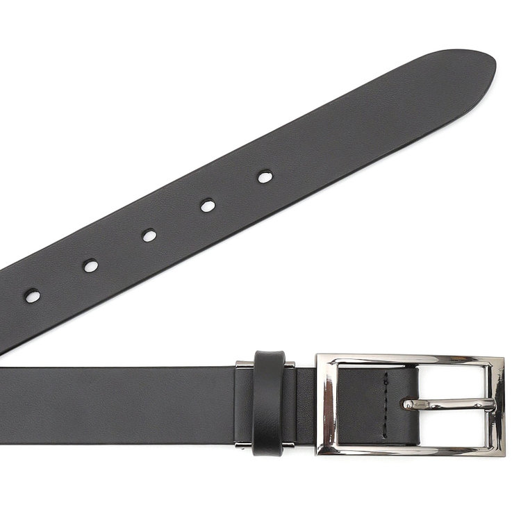 シルバーライン 【発送在庫あり】ピンバックルベルト 3.0cm幅/ブラック(ウエスト91cmまで対応) 黒