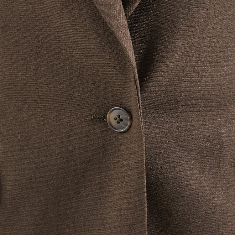 シルバーライン 【RELAX WIDE】【秋冬】 1釦シングルジャケットワイドパンツスーツ/ブラウン/4S SUSTAINABILITY&ECOLOGY FABRIC/※パンツ裾上げ済仕様 茶中間