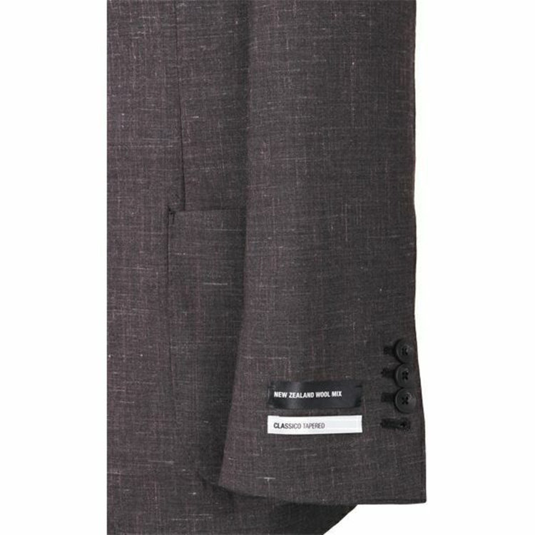 スーツセレクト 【WEB限定/OUTLET】【CLASSICO TAPERED】【春夏】3釦段返りシングルスーツ 2タック/ブラウン/パッチポケット＆サイドAJ/NEW ZEALAND WOOL MIX ブラウン系(茶)