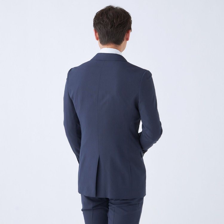 ブラックライン 【SLIM TAPERED_2】【春夏】2釦シングルスーツ 0タック/ネイビー/4S/※裾上げ必要 紺濃色