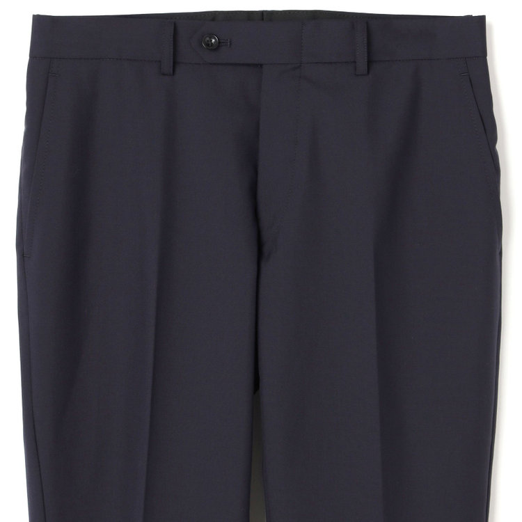 ブラックライン 【SLIM TAPERED_2】【年間】スペアパンツ付き/2釦シングルスーツ 0タック/ネイビー×ソリッド/THE RECRUIT STYLE/SHOWER CLEAN/※裾上げ必要 紺中間