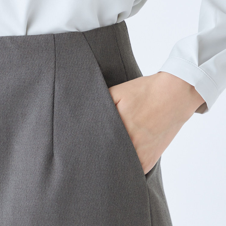 ブラックライン 【SKINNY】【年間】タイトスカート/グレー×シャドーツイル/ウォッシャブル グレー中間