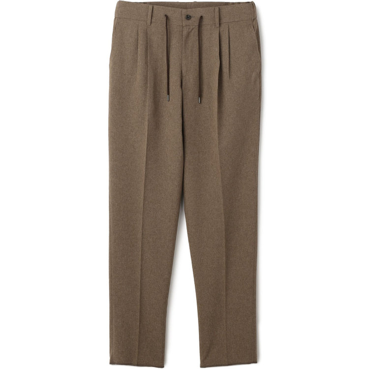 シルバーライン 【RBC】【春夏】2タックパンツ/ブラウン/ウエストシャーリング仕様/4S SUSTAINABILITY&ECOLOGY FABRIC/※裾上げ済仕様 茶中間