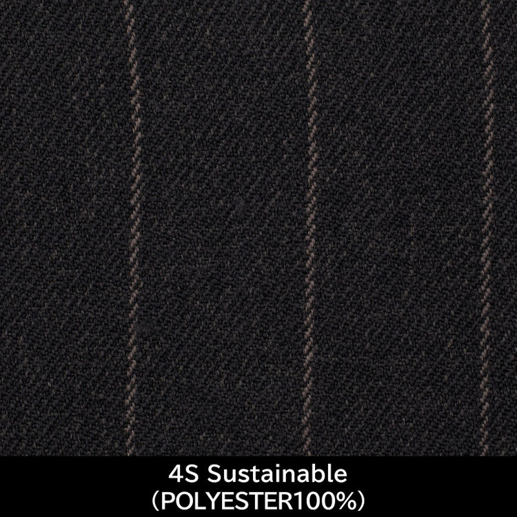 スーツセレクト 【国内縫製】【MEN'S】【パターンオーダー】【CLASSICO TAPERED S】【秋冬】スーツ/グレー×ストライプ/4S Sustainable (POLYESTER100%) グレー系(灰)