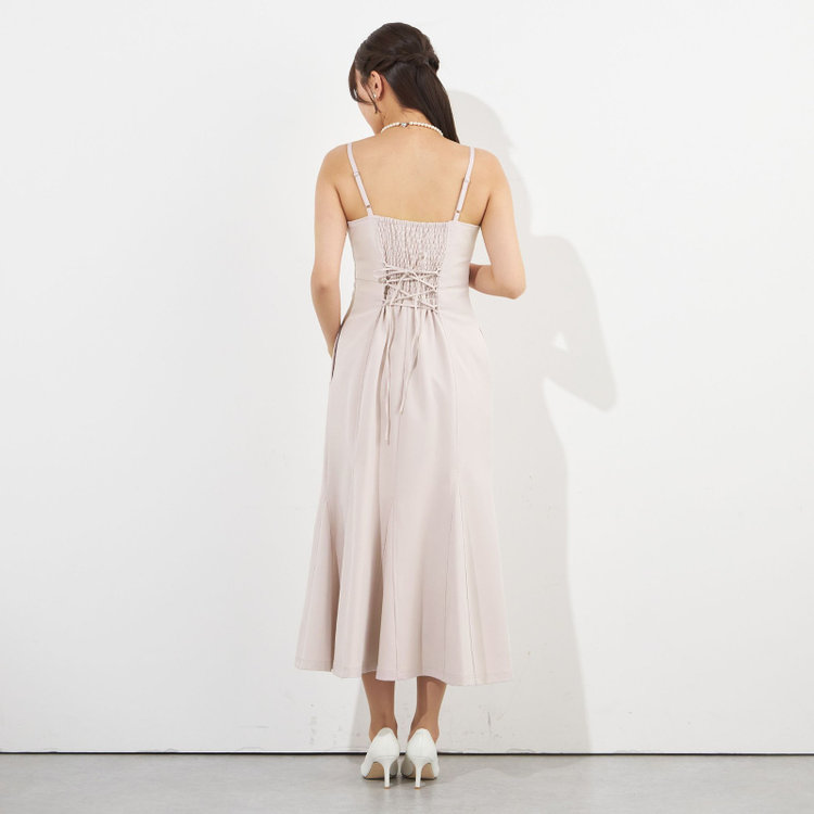 サマンサ 【SUIT SELECT×Samantha Thavasa】【年間】レースアップマーメイドキャミワンピ/ピンク 赤淡色