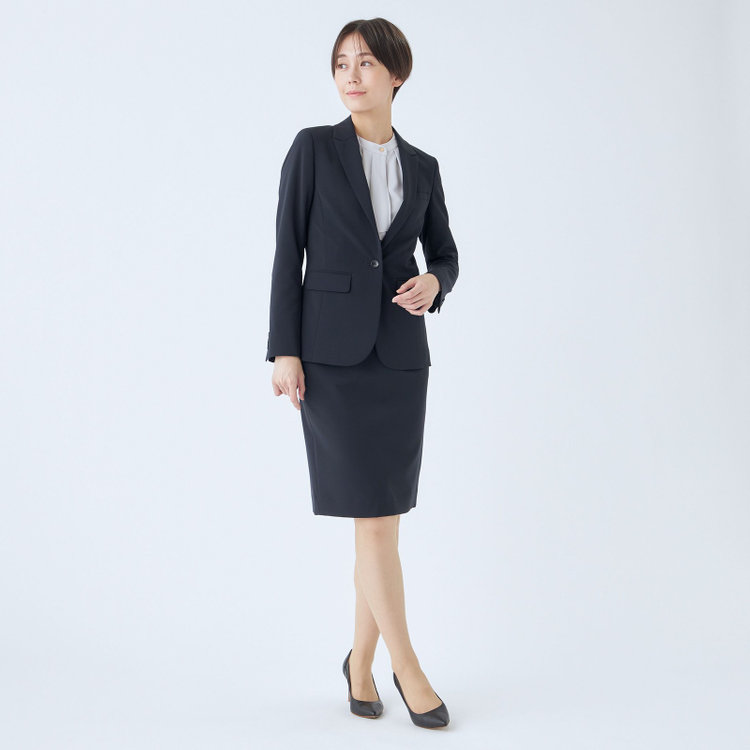 シルバーライン 【発送在庫あり】【SL】【年間】タイトスカート/ネイビー/ウォッシャブル 紺中間