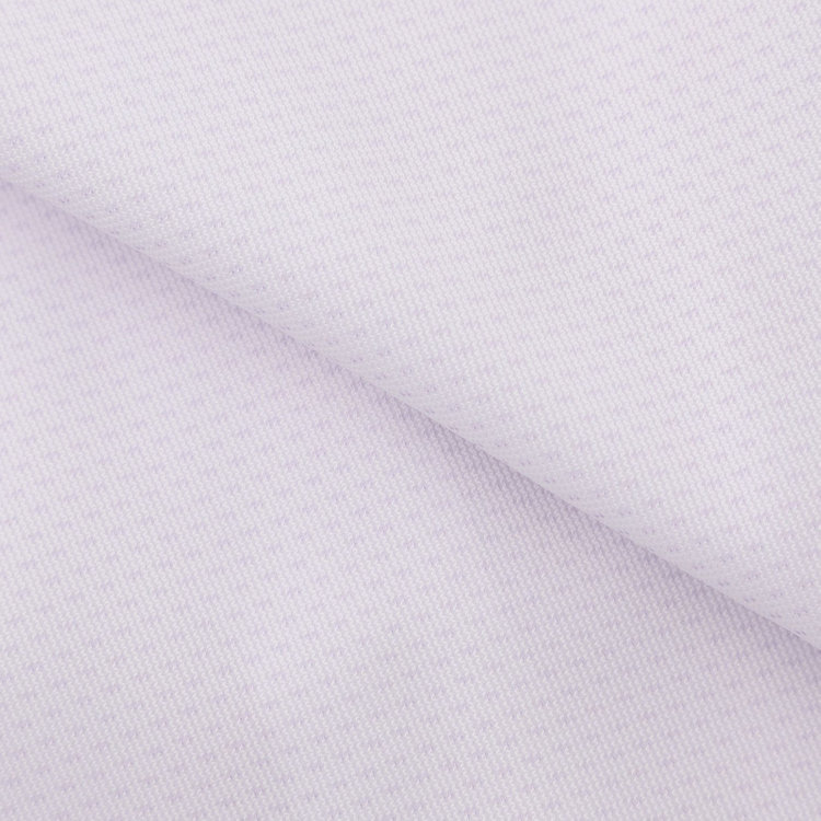 ブラックライン 【発送在庫あり】【BLACK LINE】ワイドカラーワイシャツ/パープル×刺し子柄/「4S」スーパーノンアイロン・ストレッチ 紫淡色