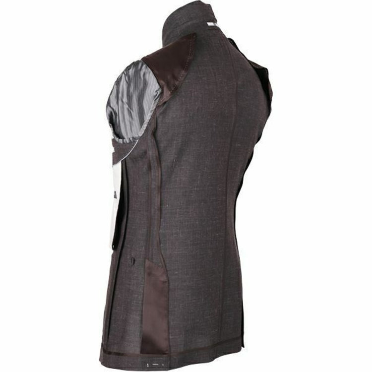 スーツセレクト 【WEB限定/OUTLET】【CLASSICO TAPERED】【春夏】3釦段返りシングルスーツ 2タック/ブラウン/パッチポケット＆サイドAJ/NEW ZEALAND WOOL MIX ブラウン系(茶)