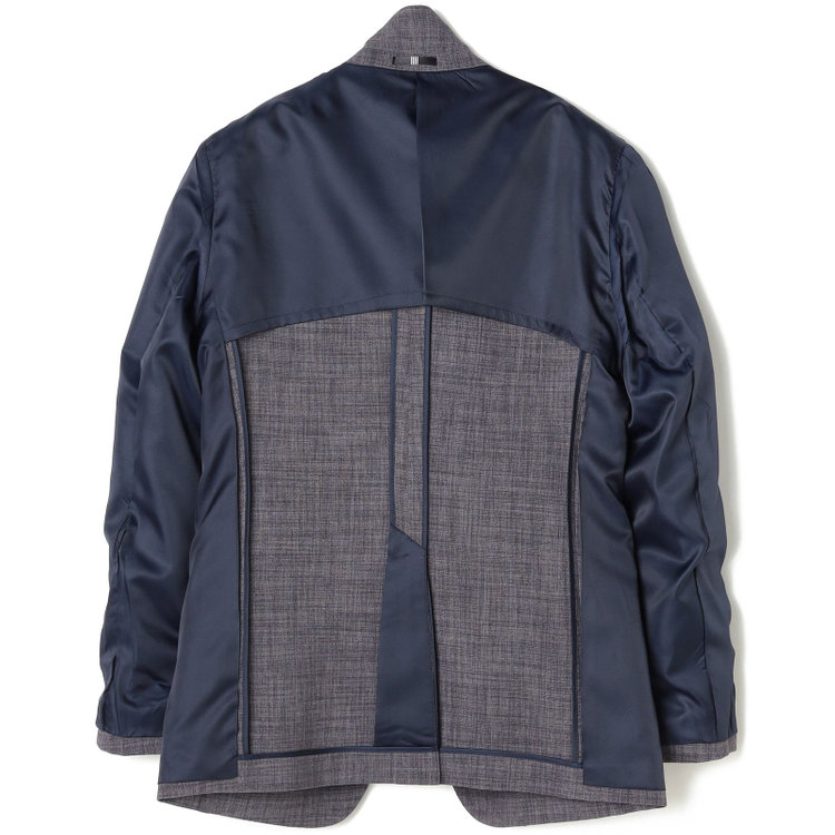 ブラックライン 【SLIM TAPERED_2】【春夏】2釦シングルスーツ 0タック/グレー/ウエストシャーリング/4S SUSTAINABILITY&ECOLOGY FABRIC/※パンツ裾上げ済仕様 グレー中間