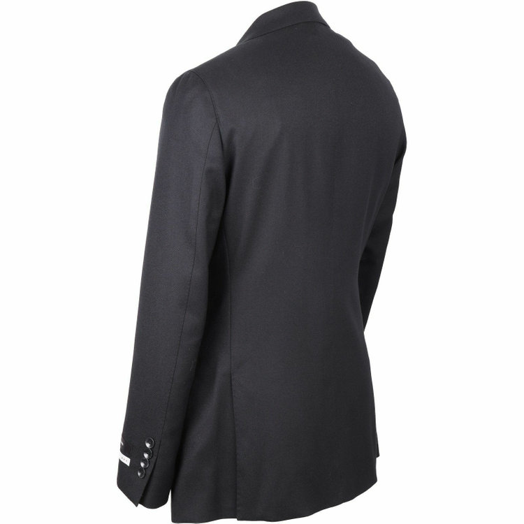 スーツセレクト 【WEB限定/OUTLET】【CLASSICO TAPERED】【秋冬】2釦シングルスーツ 1タック/ブラック×ツイル/NEW ZEALAND WOOL ブラック系(黒)